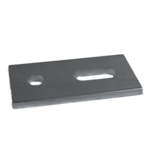 Aluminiumsadapter 40x80x5 mm til solcellesystemer