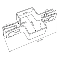 Mellemklemme til hegnspaneler 60x40 antracit grafit GPV-700-01 (3)