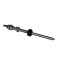 Skrue med dobbelt gevind til adaptere og trekanter - M10x200 PV-06-01