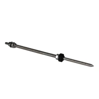 Skrue med dobbelt gevind til adaptere og trekanter - M10x300