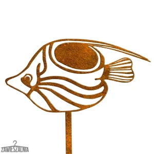 Zawieszalnia – havefigur fisk Tymoteusz XL i cortenstål 23×97 cm