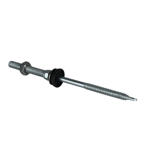 Dobbelt Gevindbolt (Dobbelt Gevindskrue) - M10x50 - 185mm - EJOT JT3-SB-3x155 DIN 934 til Stålunderkonstruktioner PV-06-04