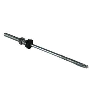 Dobbelt Gevindbolt (Dobbelt Gevindskrue) - M10x70 - 225mm - EJOT JT3-SB-3x155 DIN 934 til Stålunderkonstruktioner