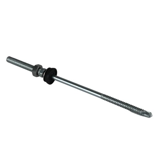 Dobbelt Gevindbolt (Dobbelt Gevindskrue) - M10x70 - 225mm - EJOT JT3-SB-3x155 DIN 934 til Stålunderkonstruktioner PV-06-05