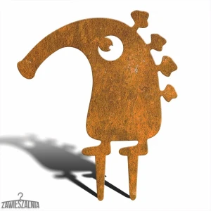 Havepynt – Uhyggelig Monster Lutin M 33×39 cm, corten stål