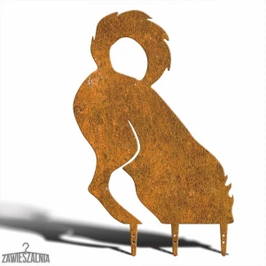 Havedekoration – Rusty Dog Grave Digger XL i corten stål 45×69 cm