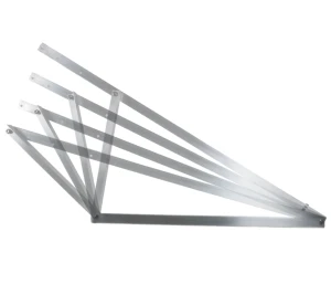 Justerbar monteringstrekant - 15-30° lodret - 1500x580x1050 mm