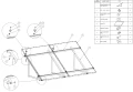 Monteringstrekant, Justerbar - 15-30 Lodret - 1500x580x1050 PV-09-07 (2)
