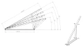 Monteringstrekant, Justerbar - 15-30 Lodret - 1500x580x1050 PV-09-07 (3)