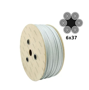 Galvaniseret stålwire 6×37 Ø14,0 mm med fiberkerne FC