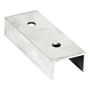 PV-monteringsprofilsamler i aluminium 120 mm – U-profil 25×45×25