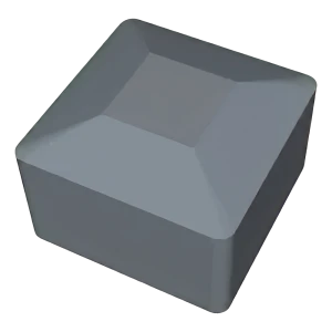 Grå LLDPE-endehætte til PV-monteringsprofil 40×40 mm – type 1