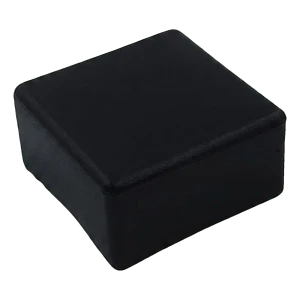 Flad sort endeprop til PV monteringsprofil 40×40 mm – type 3 LLDPE