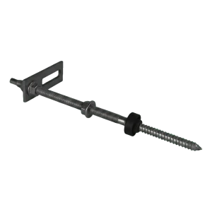 Dobbeltgevindskrue M10x250 med monteringsadapter 80x30 mm til PV-konstruktion