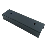 U-profil til hegnssokkel 200×55 mm – galvaniseret stål, antracit