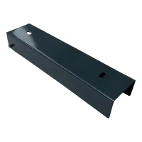 U-profil til hegnssokkel 250×55 mm – galvaniseret stål, antracit