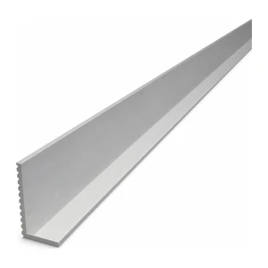 Aluminiumsvinkel med ulige ben, riflet 40×20×2,6 mm – L-profil, længde 2000 mm