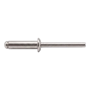 Blindnitte rustfri A2/A2 ISO 15983 3,0×10 mm – fladhoved, åben – karton med 500 stk.