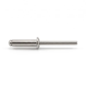Blindnitte rustfri A2/A2 ISO 15983 4,0×20 mm – fladhoved, åben – karton med 500 stk.
