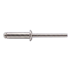 Blindnitte rustfri A2/A2 ISO 15983 6,0×10 mm – fladhoved, åben – karton med 250 stk.