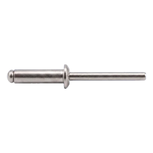 Blindnitte rustfri A4/A4 ISO 15983 4,0×16 mm – fladhoved, åben – karton med 500 stk.