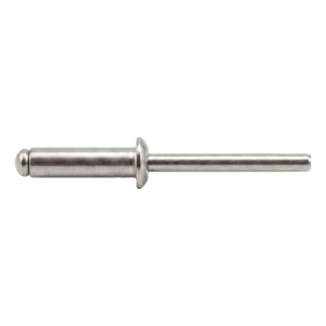 Blindnitte rustfri A2/A2 ISO 15983 4,0×10 mm – fladhoved, åben – karton med 500 stk.