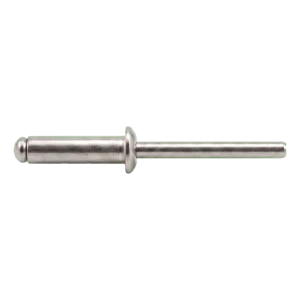 Blindnitte i rustfrit stål A4/A4 ISO 15983 5,0×10 mm – fladt, åbent hoved – karton med 500 stk.