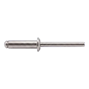 Blindnitte rustfri A2/A2 ISO 15983 5,0×20 mm – fladt hoved, åben – karton med 250 stk.