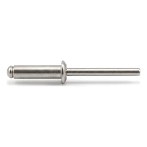 Blindnitte i rustfrit stål A4/A4 ISO 15983 5,0×16 mm – fladt, åbent hoved – karton med 500 stk.