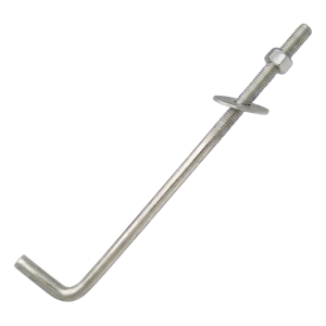 L-formet murpladeanker (bøjet bolt) M14×400 mm – galvaniseret