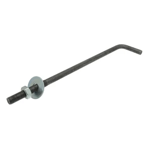 L-formet murpladeanker (bøjet bolt) M16 × 350 mm, sort