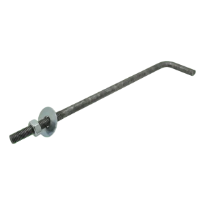 L-formet murlægteanker (bøjet bolt) M12 × 450 mm, sort