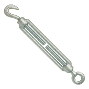 Vantskrue krog/øje galvaniseret M10×125 mm – krog–øje, DIN 1480