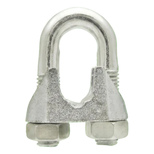 Wireklemme galvaniseret 22 mm til stålwire – svarer til DIN 741