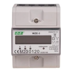 Elektricitetsmåler 3-faset 80A MID WZE-3 F&F FILIPOWSKI