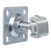 Justerbart hængsel med skilt M16 80x80x3 mm, galvaniseret øje