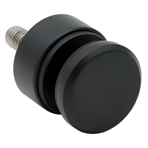 Punktbeslag til glas 6-12 mm fi 30/13/M8x40 AISI 304 fladt system sort