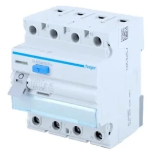 Hager fejlstrømsafbryder 3P+N 63A 30mA Type AC