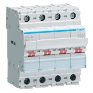Hager 3-faset isolationsafbryder 4P 40A 400V AC