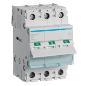Hager 3-faset potentialudskiller 3P 40A 400V AC