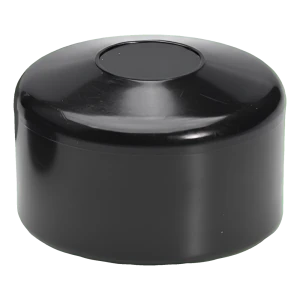 Stolpehat til hegnsstolpe 1 1/4" (Ø 42,4 mm), sort