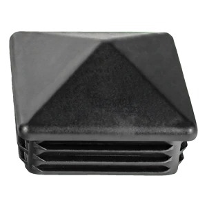Rørprop firkantet 15×15 mm pyramideformet, sort