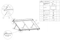 Monteringstrekant, justerbar - 15-30 vandret - 980x371x850 PV-09-08 (1)