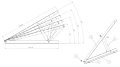 Monteringstrekant, justerbar - 15-30 vandret - 980x371x850 PV-09-08 (2)