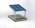 Solcellecarport til 1 køretøj L 5,7m x 3,3m Solcelleparkering GPV-101-06 (3)