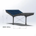 Solcellecarport til 2 køretøj T 11,4m x 3,3m Solcelleparkering GPV-101-08 (3)
