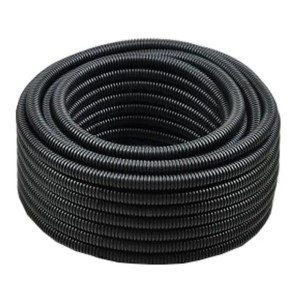 Bøjelig PVC UV korrugeret rør 25/19 mm - 50 m