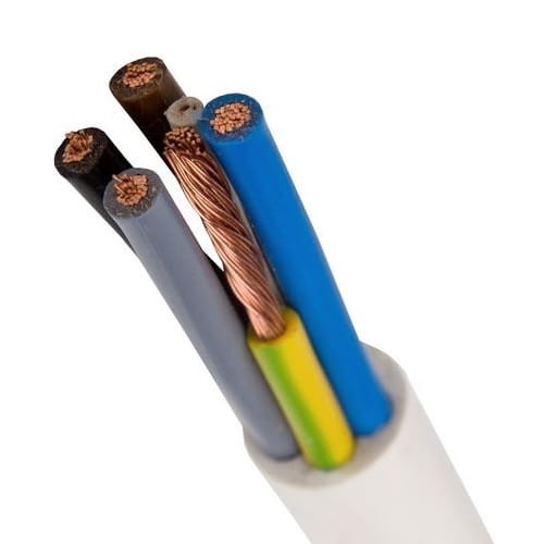Kabel OWY 5x4 300/500V H05VV-F hvid GPV-401-23