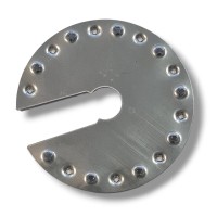 Jordingsplade variant IV cirkulær med udskæring Ø44mm