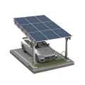 Solcellecarport til 1 køretøj L 5,7m x 3,3m Solcelleparkering GPV-101-06 (2)